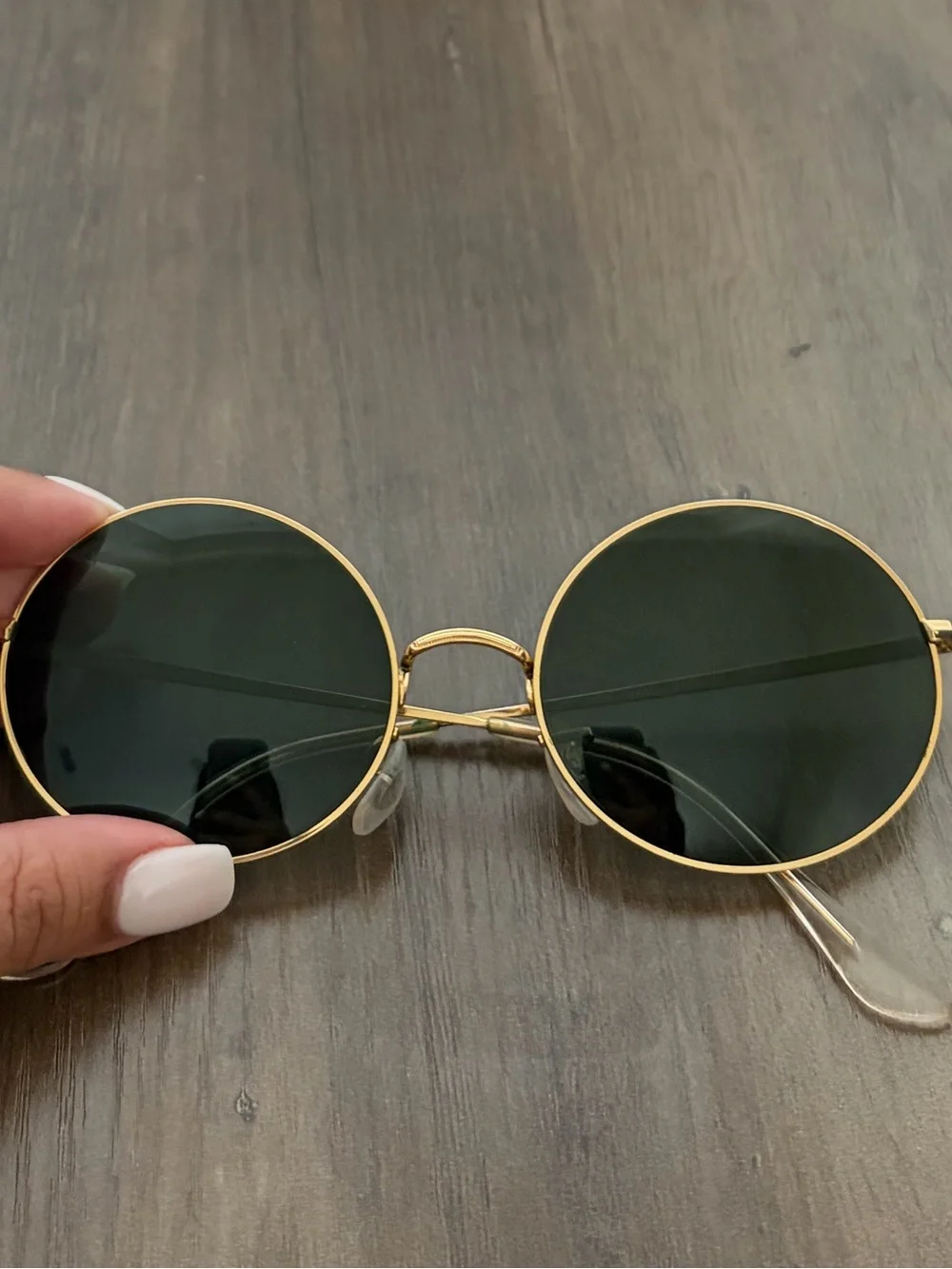 Ray-Ban Round Metal Sunglasses – Gold/Green | Unisex